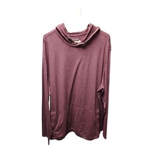 Aldo Men's Burgundy Striped Hoodie Xxl